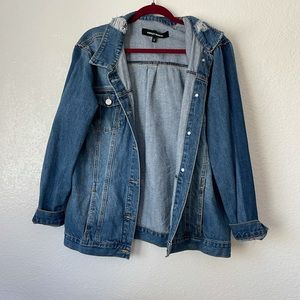 Oversized jean jacket